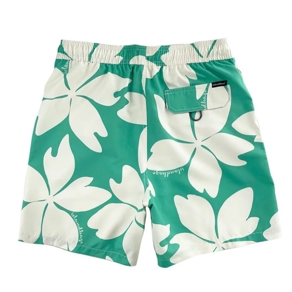 Islandhaze California Men's 6'' Volley Swim Shorts Clover Size Small